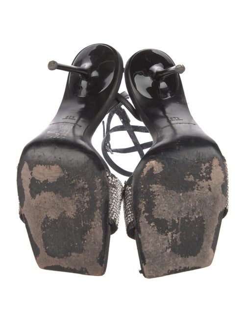 Alexander Wang Leather Graphic Print Sandals