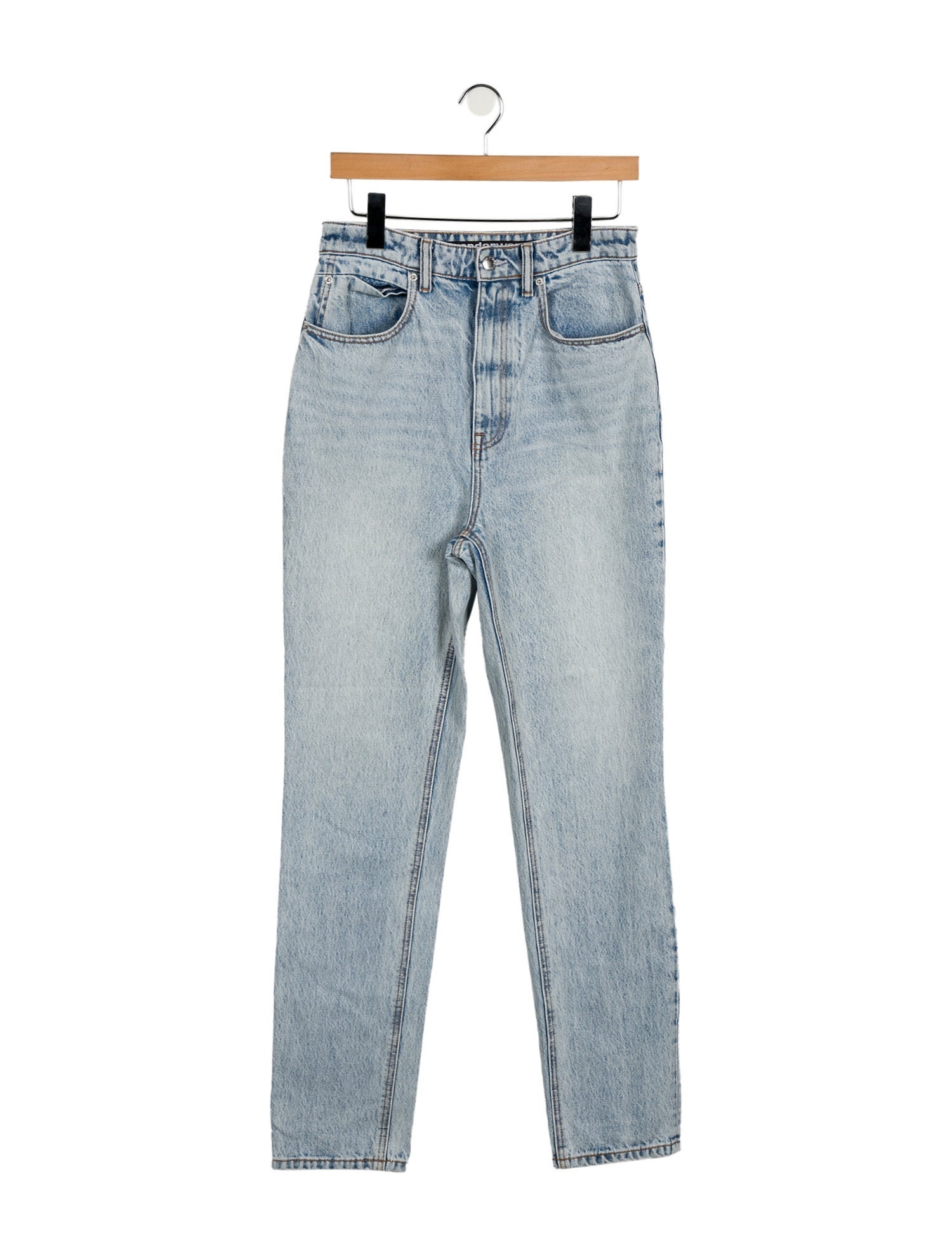 Alexander Wang High-Rise Straight Leg Jeans
