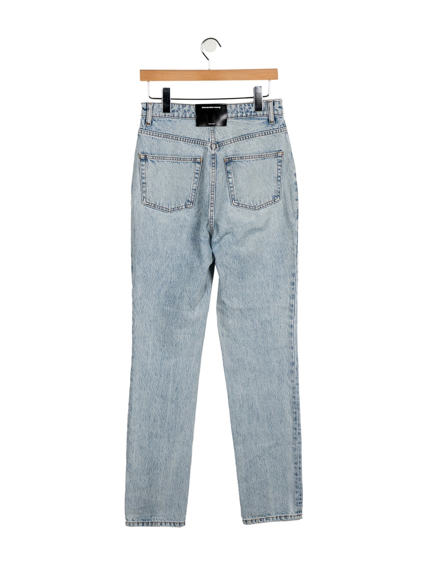 Alexander Wang High-Rise Straight Leg Jeans