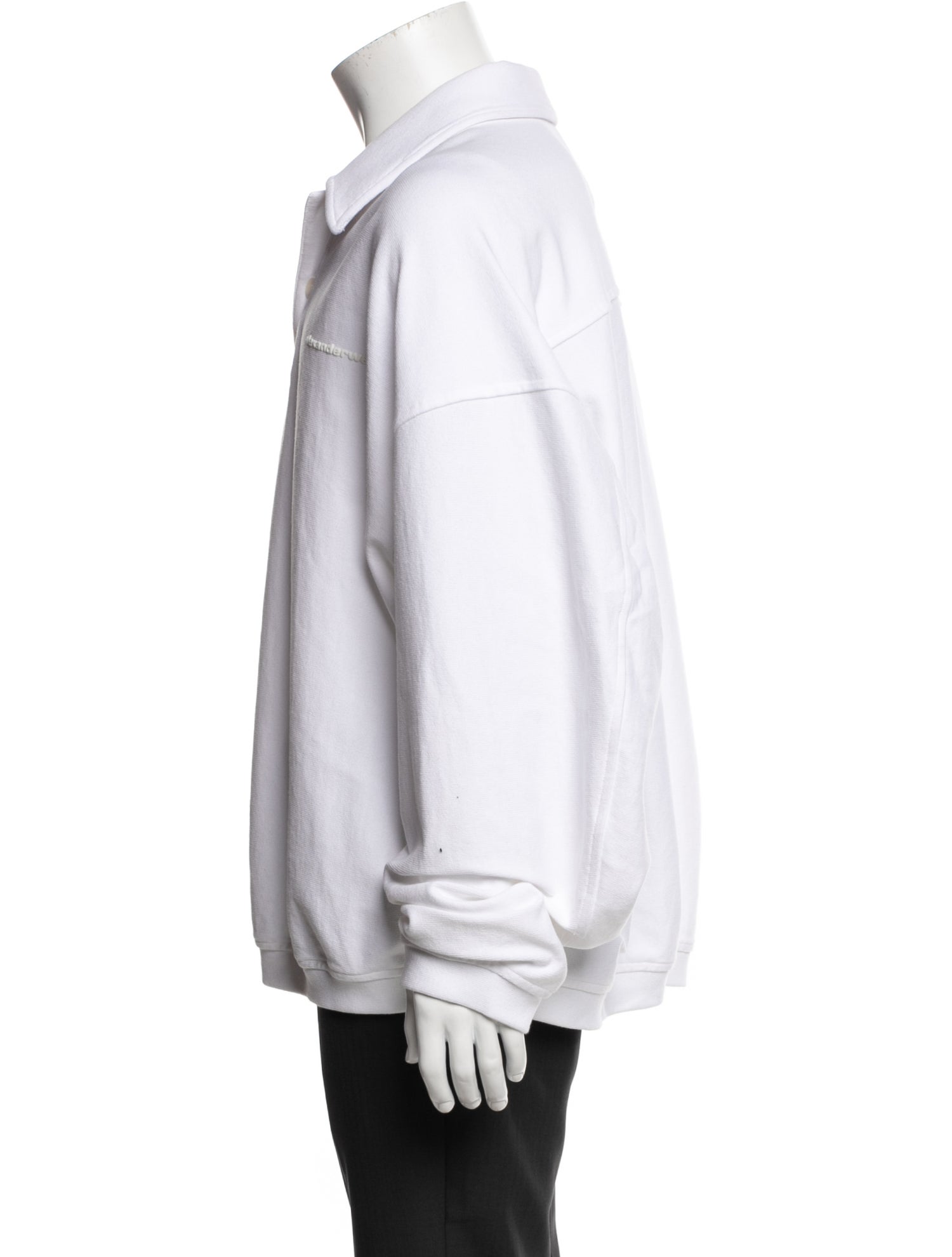 Alexander Wang Collar Long Sleeve Polo Sweater