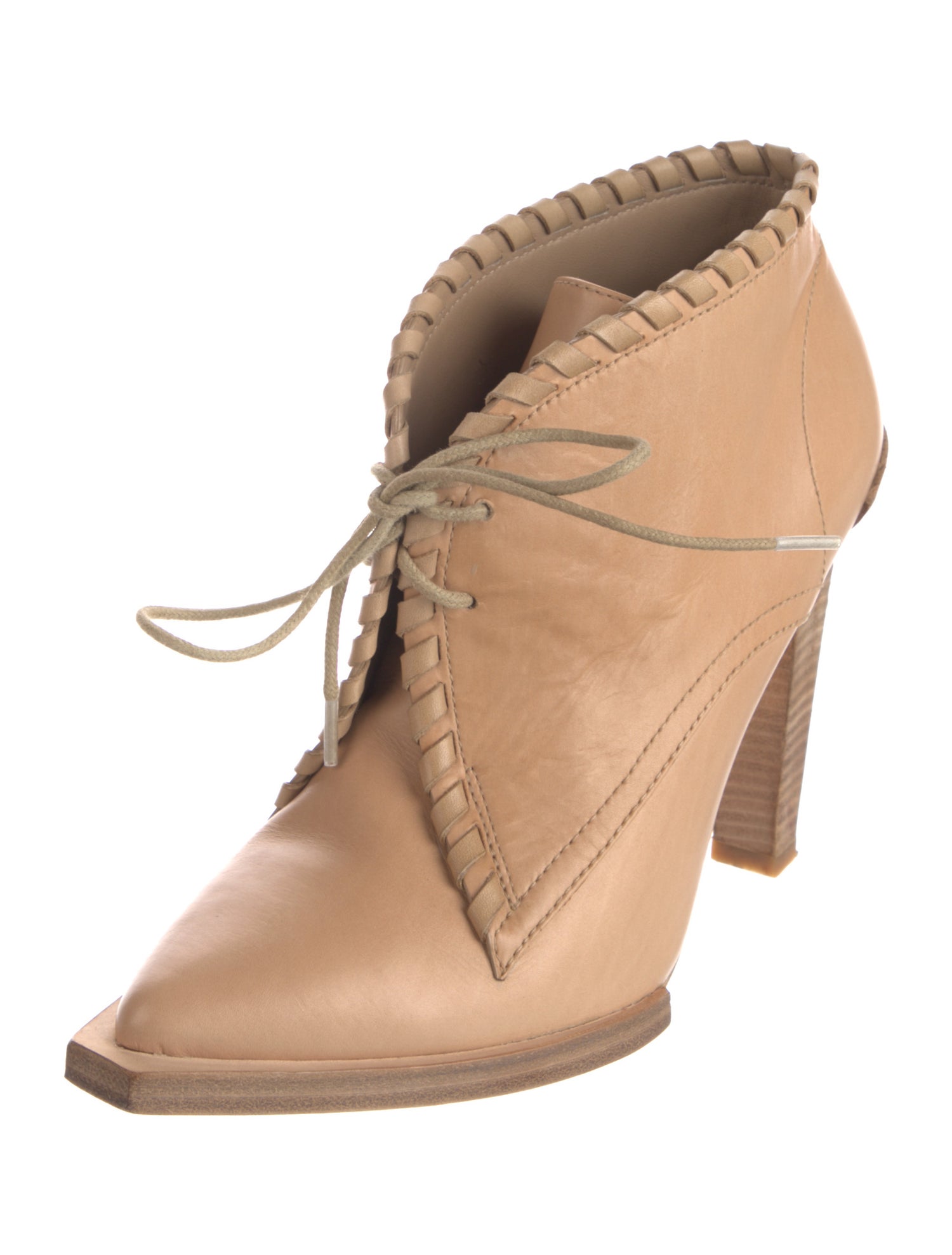 Alexander Wang Leather Lace-Up Boots