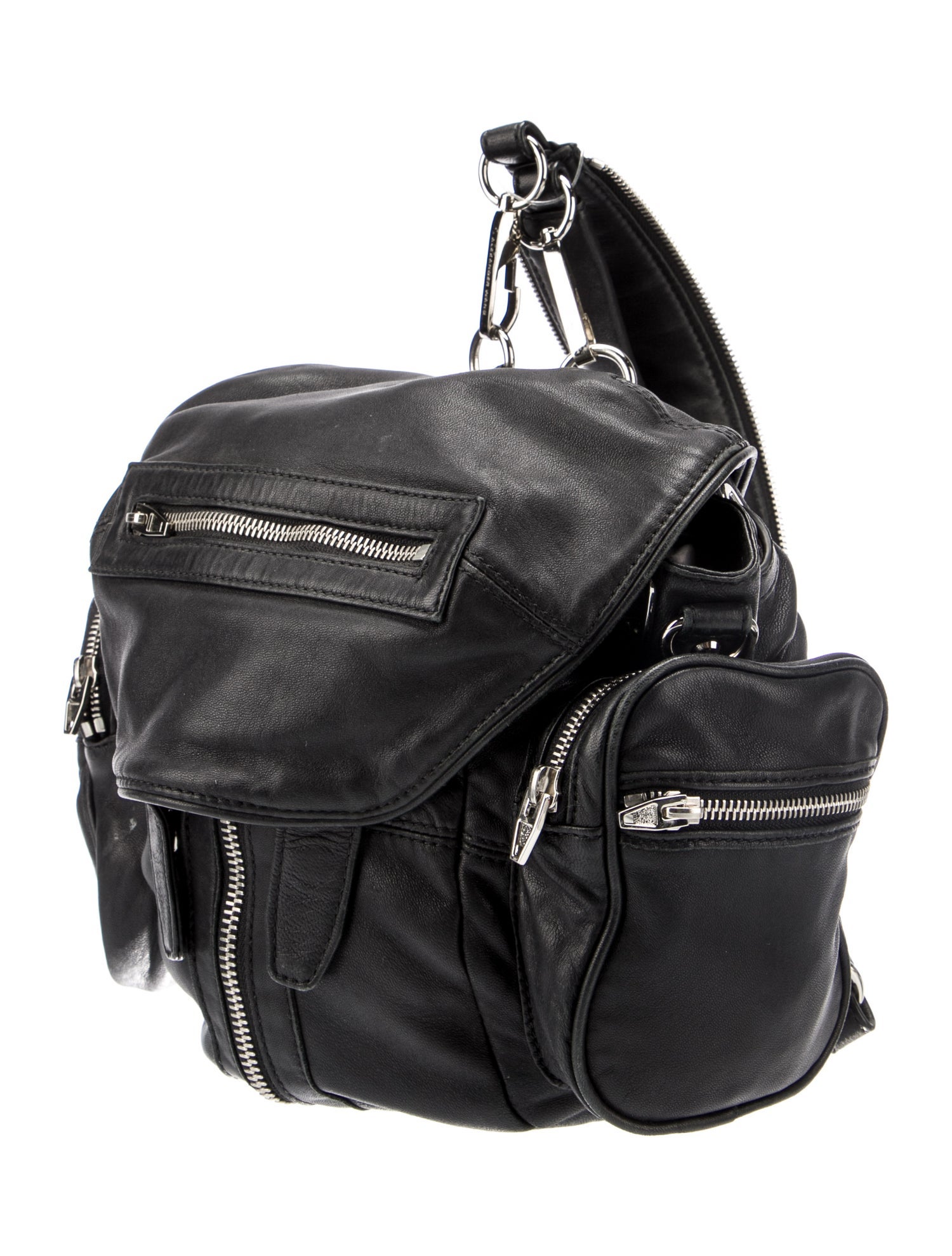 Alexander Wang Leather Backpack - Black Backpacks, Handbags