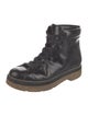 Alexander Wang Leather Whipstitch Trim Combat Boots