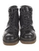 Alexander Wang Leather Whipstitch Trim Combat Boots