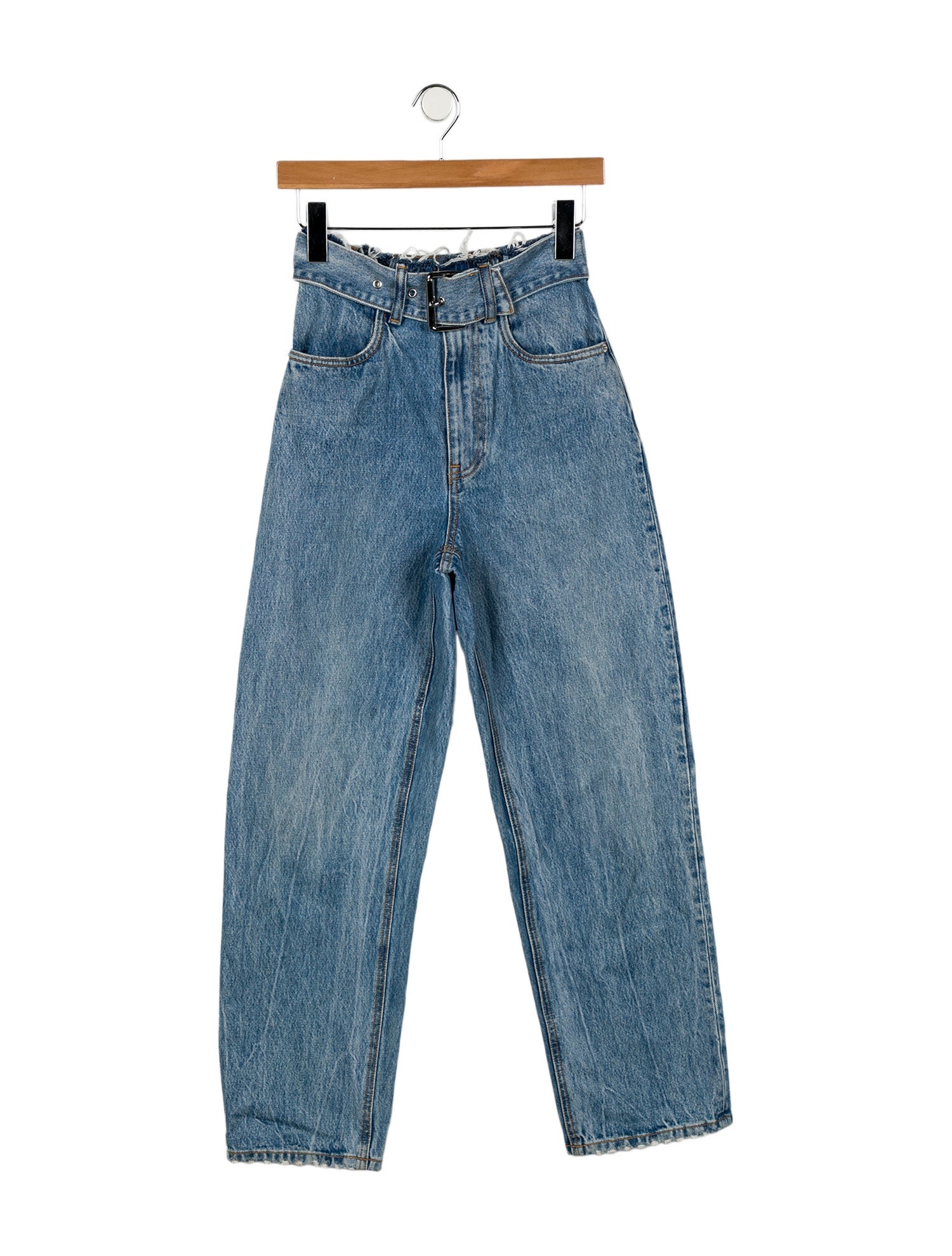 Alexander Wang High-Rise Straight Leg Jeans