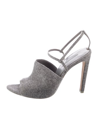 Alexander Wang Wool Slingback Sandals