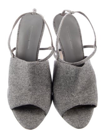Alexander Wang Wool Slingback Sandals