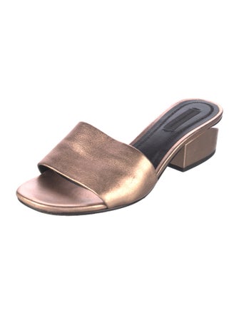 Alexander Wang Leather Printed Slides