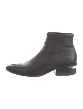 Alexander Wang Leather Whipstitch Trim Boots