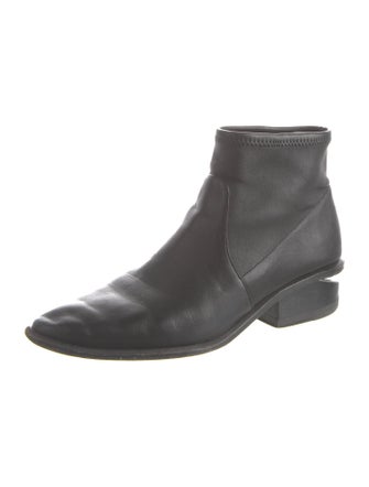 Alexander Wang Leather Whipstitch Trim Boots