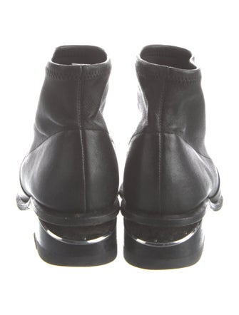 Alexander Wang Leather Whipstitch Trim Boots