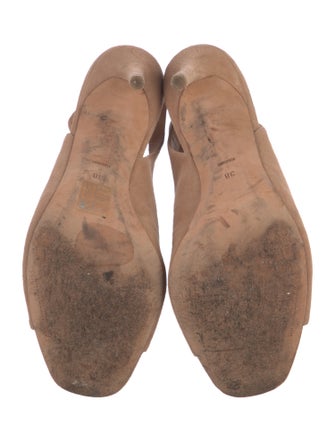 Alexander Wang Suede Mesh Accents T-Strap Sandals