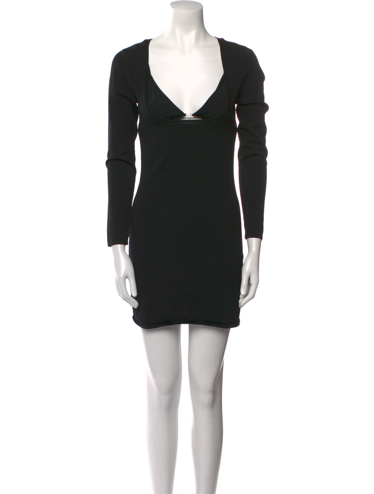Alexander Wang Plunge Neckline Mini Dress
