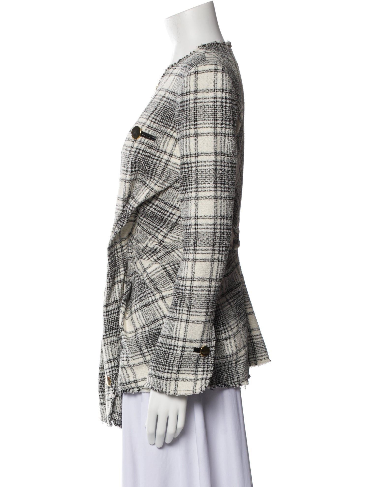 Alexander Wang Plaid Print Evening Jacket