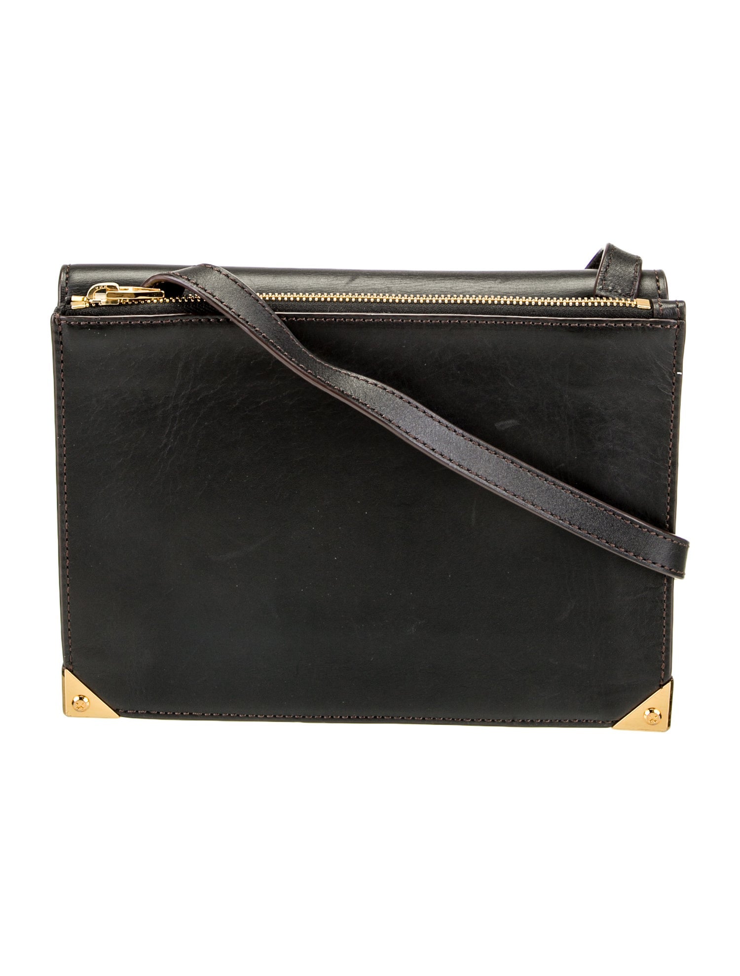【関税込み】Geo Medium Crossbody - Alexander Wang - Leather Alexander Wang Black Leather Gold Stud Cross Body Bag