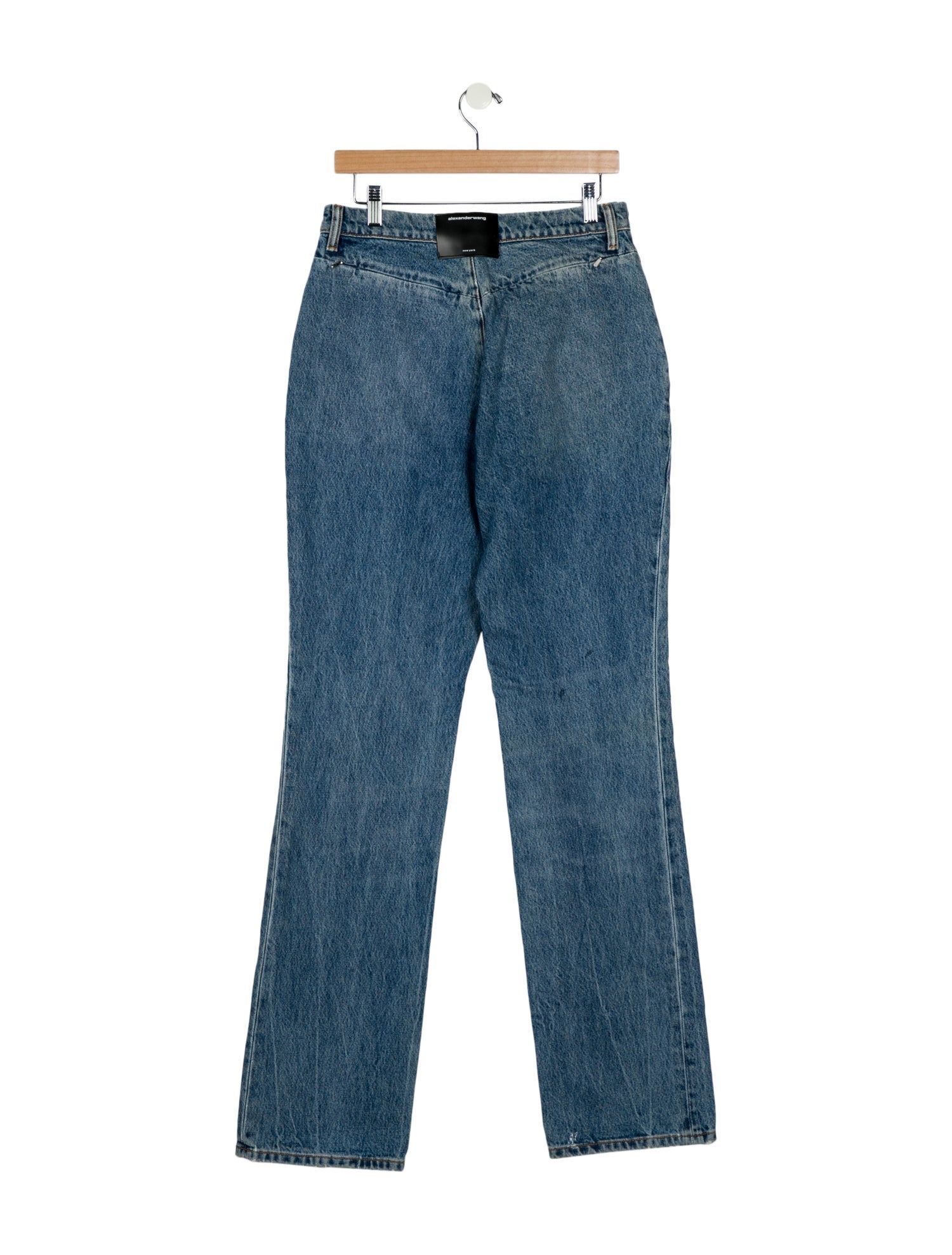 Alexander Wang High-Rise Straight Leg Jeans