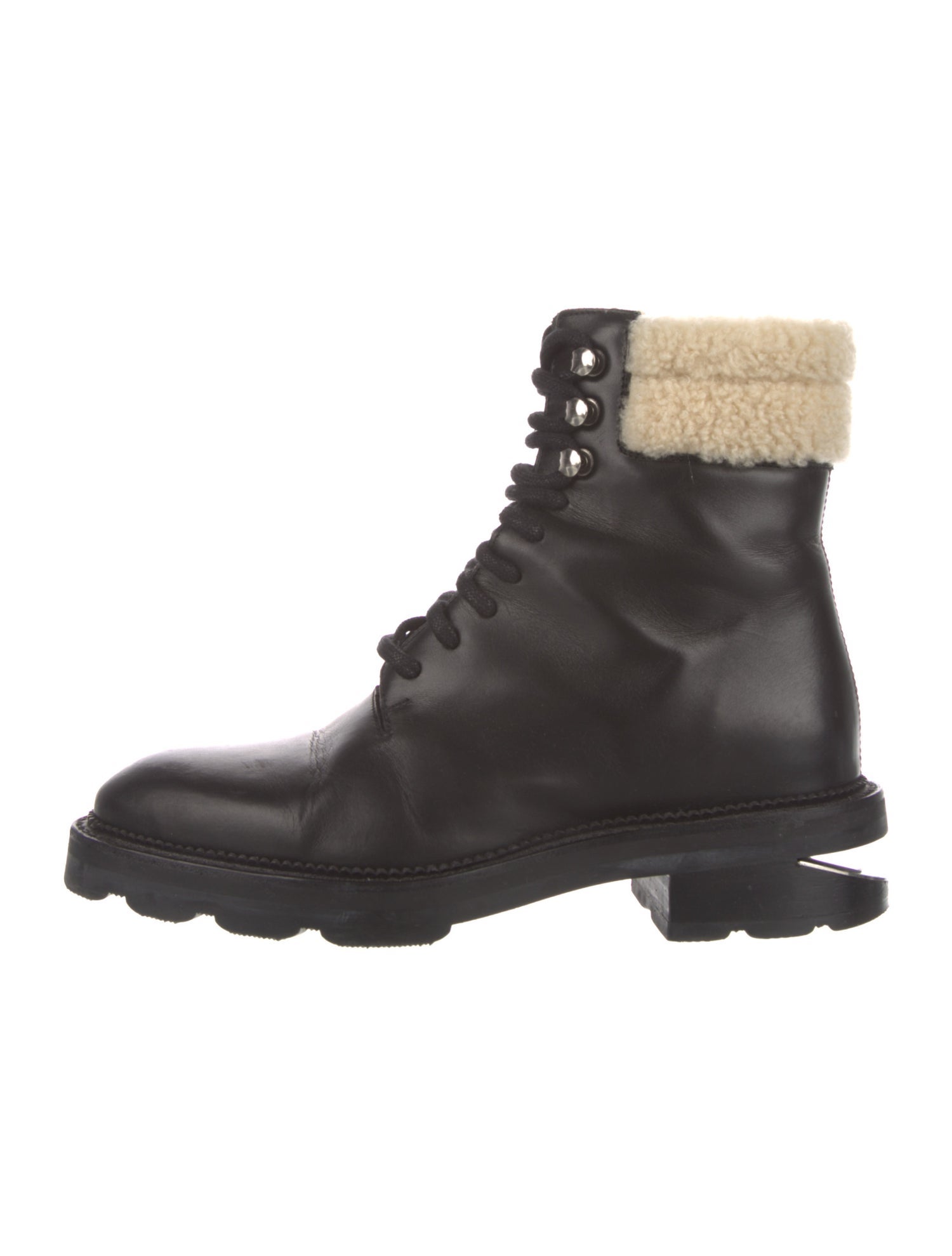 Alexander Wang Leather Printed Combat Boots