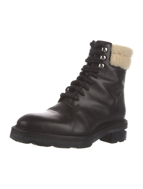 Alexander Wang Leather Printed Combat Boots