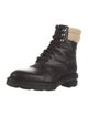 Alexander Wang Leather Printed Combat Boots