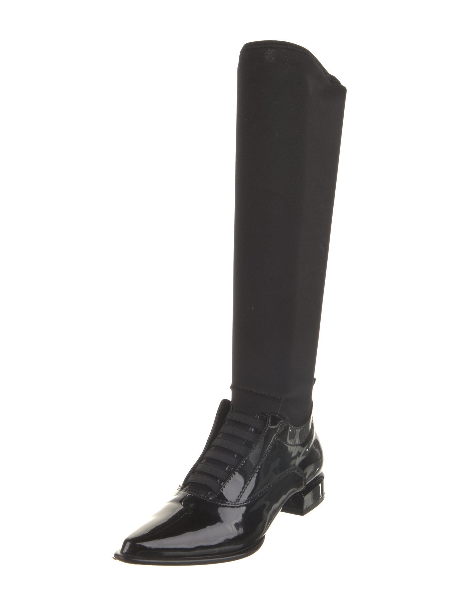 Alexander Wang Patent Leather Riding Boots