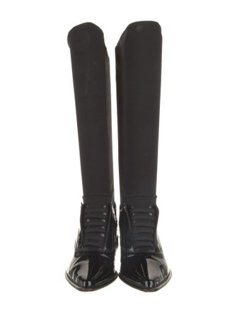 Alexander Wang Patent Leather Riding Boots