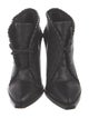 Alexander Wang Leather Whipstitch Trim Lace-Up Boots