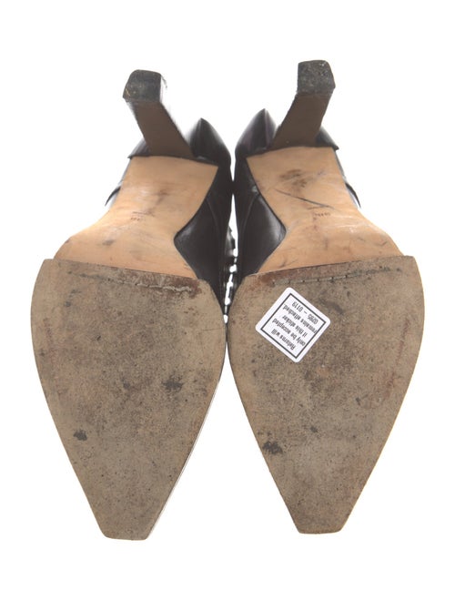 Alexander Wang Leather Whipstitch Trim Lace-Up Boots