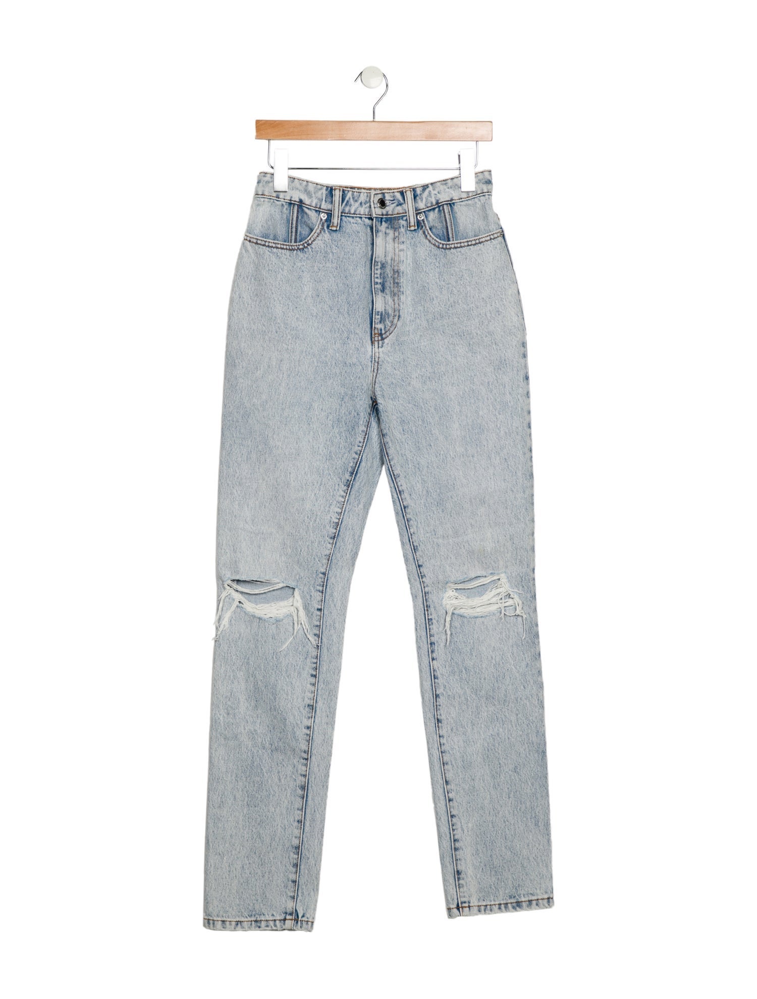 Alexander Wang High-Rise Straight Leg Jeans