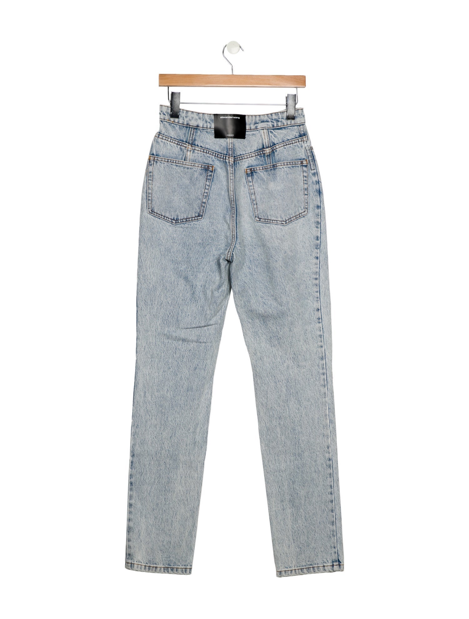 Alexander Wang High-Rise Straight Leg Jeans