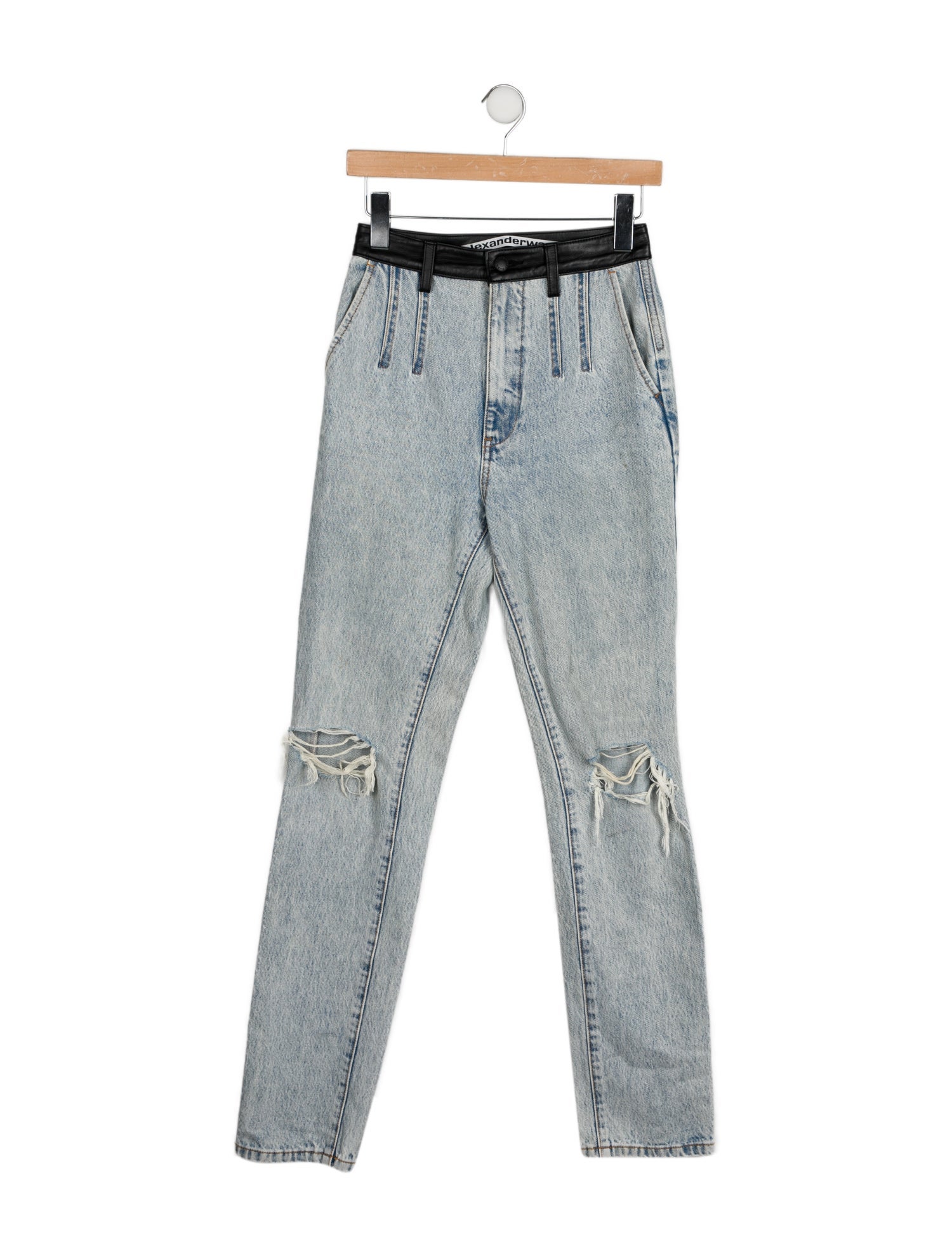 Alexander Wang High-Rise Straight Leg Jeans