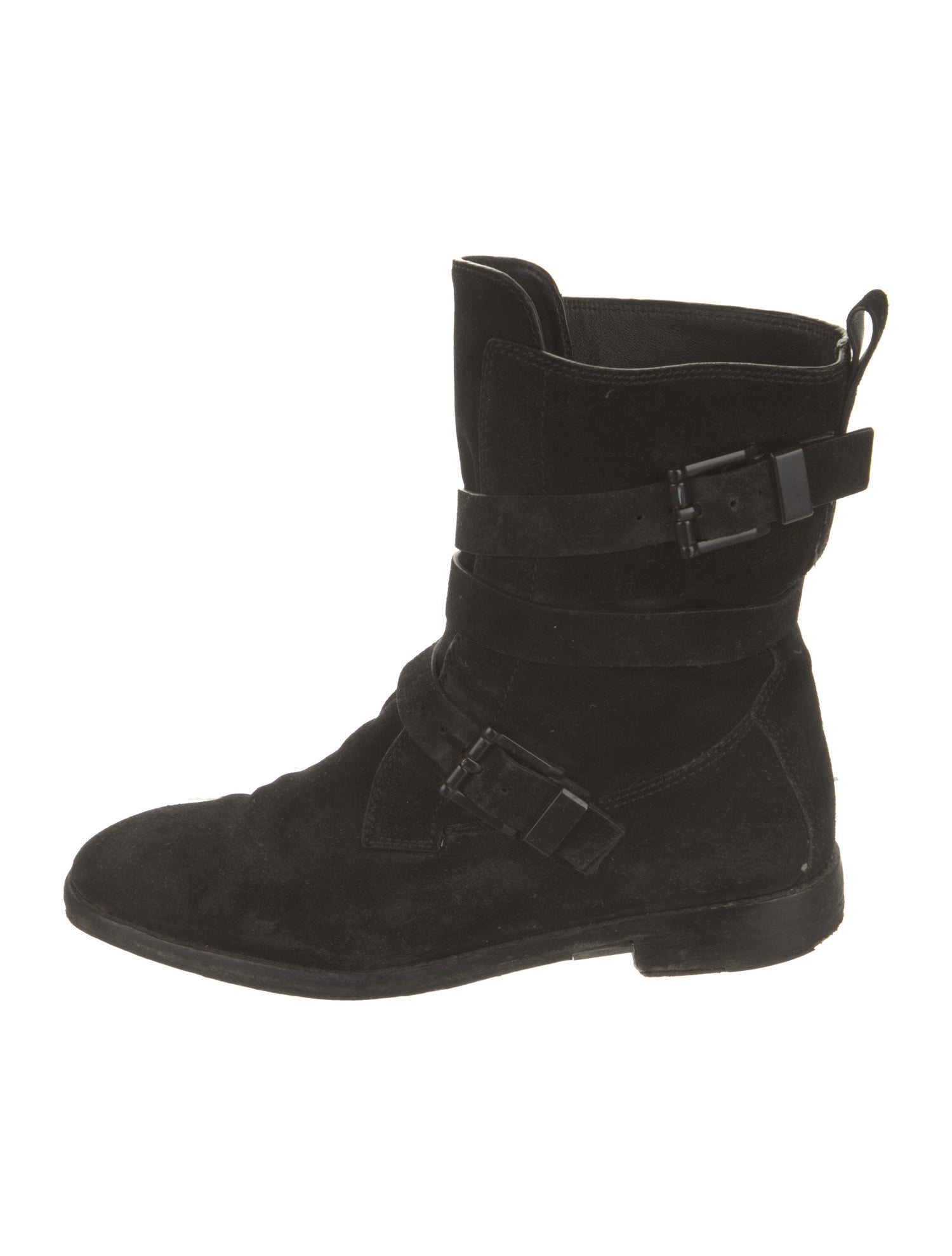Alexander Wang Suede Combat Boots