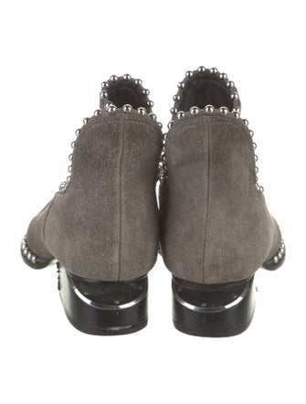 Alexander Wang Suede Studded Accents Chelsea Boots