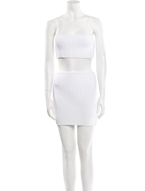 Alexander Wang Crystal Embellishments Skirt Set