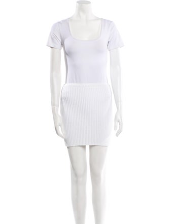 Alexander Wang Crystal Embellishments Skirt Set