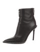 Alexander Wang Leather Studded Accents Lace-Up Boots