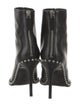 Alexander Wang Leather Studded Accents Lace-Up Boots