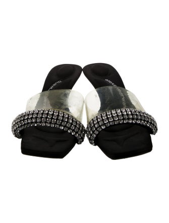 Alexander Wang PVC Crystal Embellishments Slides