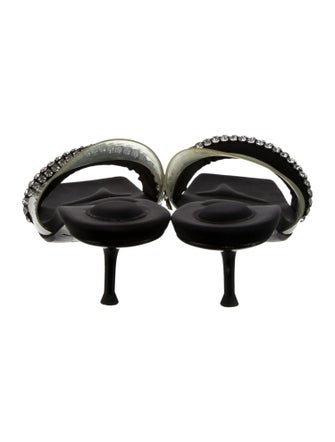 Alexander Wang PVC Crystal Embellishments Slides