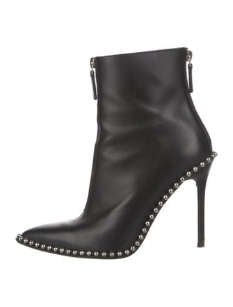 Alexander Wang Leather Studded Accents Boots