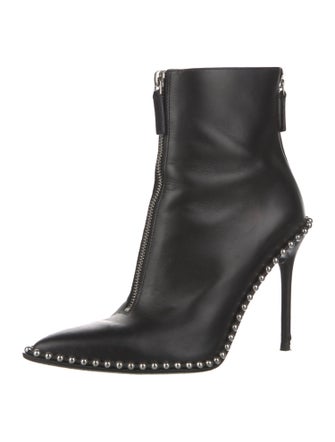 Alexander Wang Leather Studded Accents Boots