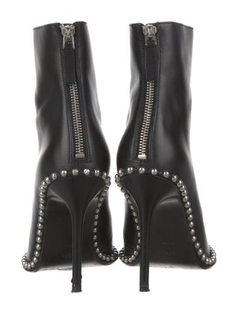 Alexander Wang Leather Studded Accents Boots
