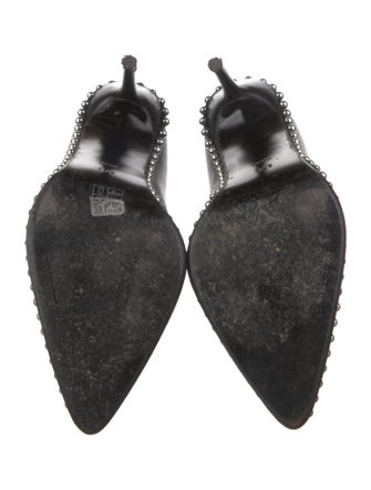 Alexander Wang Leather Studded Accents Boots