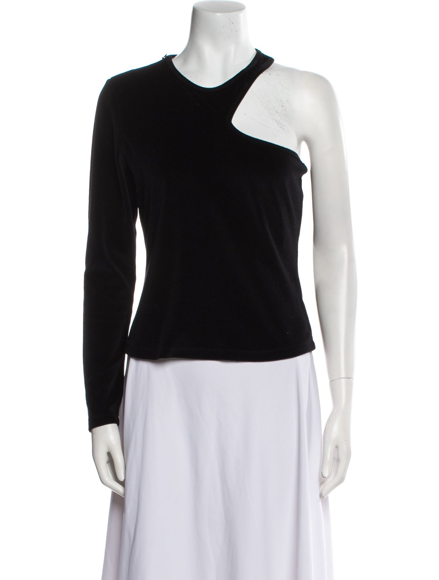 Alexander Wang One-Shoulder Long Sleeve Top