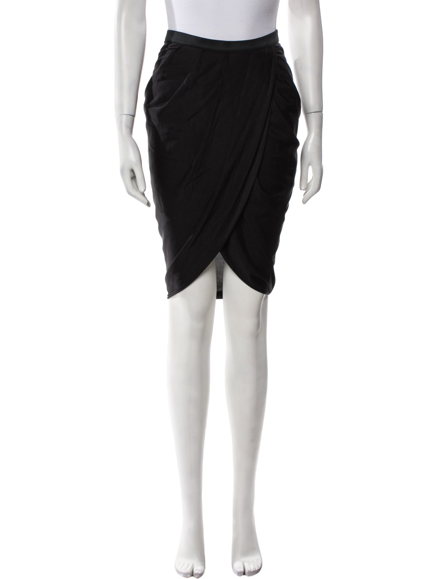 Alexander Wang Pleated Accents Knee-Length Skirt