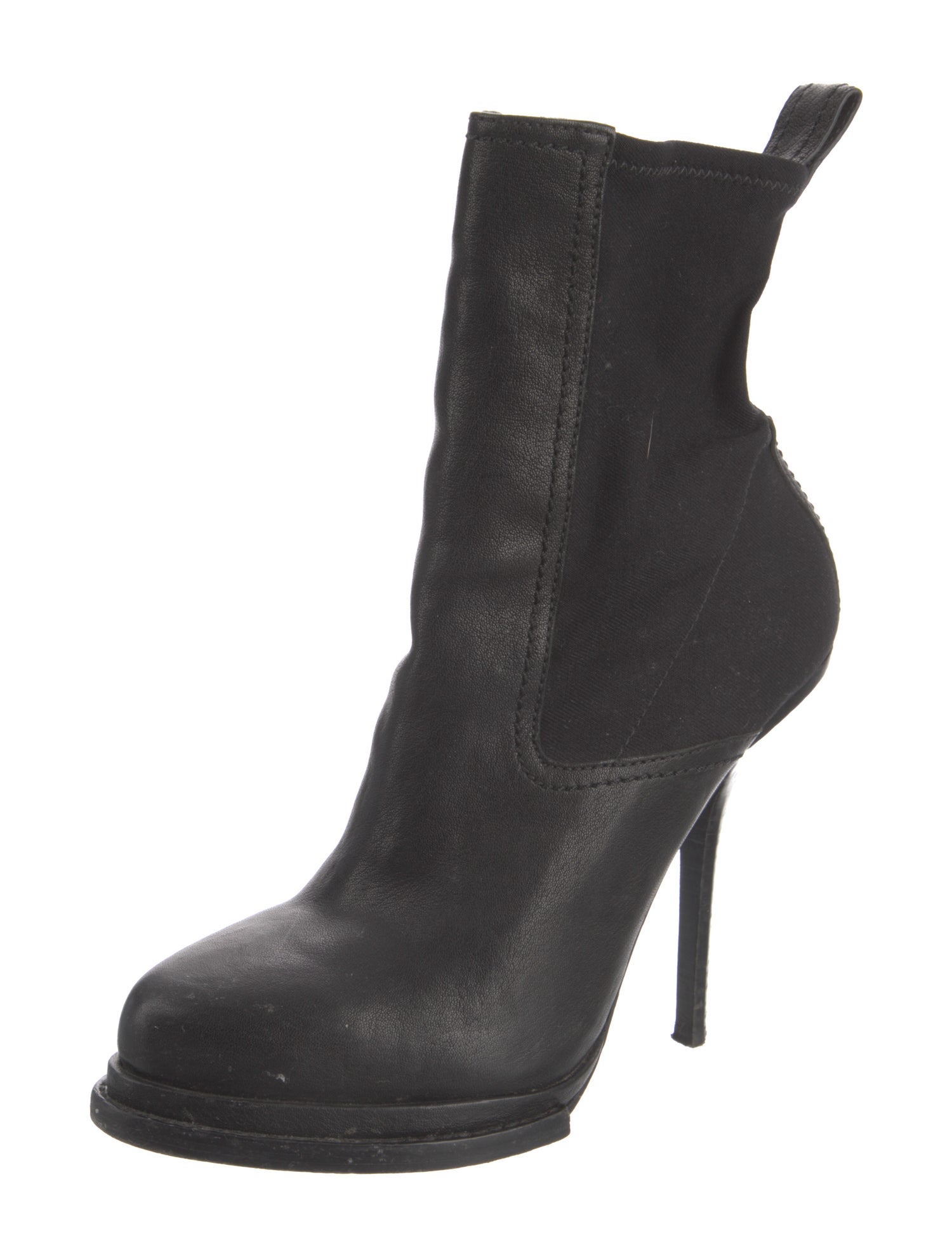 Alexander Wang Leather Sock Boots