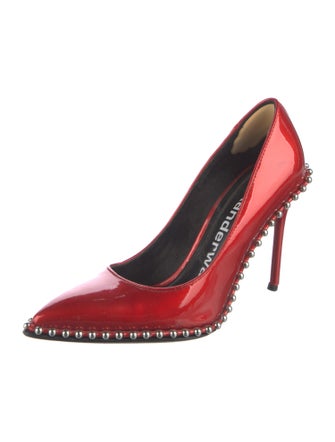 Alexander Wang Patent Leather Studded Accents Pumps