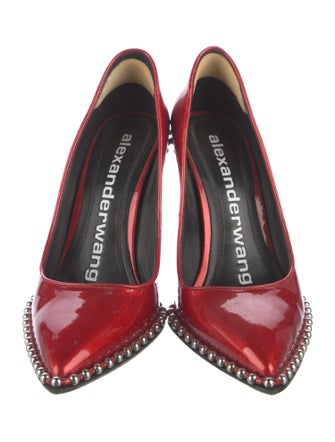 Alexander Wang Patent Leather Studded Accents Pumps