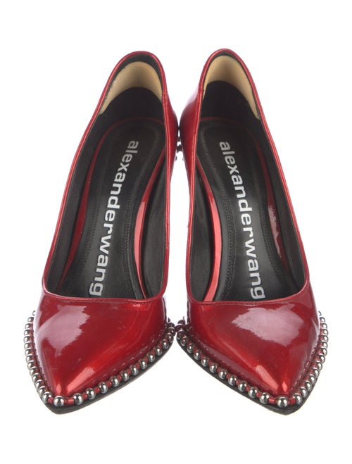 Alexander Wang Patent Leather Studded Accents Pumps