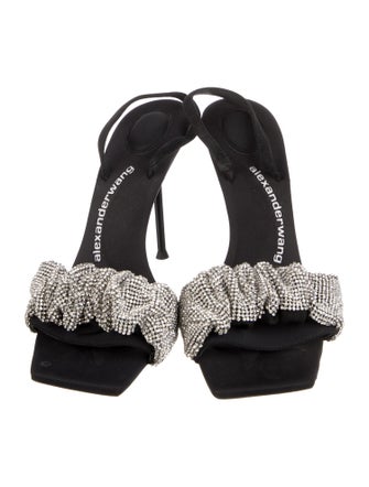 Alexander Wang Crystal Embellishments Slingback Sandals