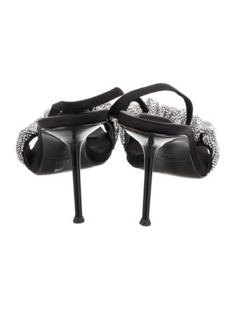 Alexander Wang Crystal Embellishments Slingback Sandals